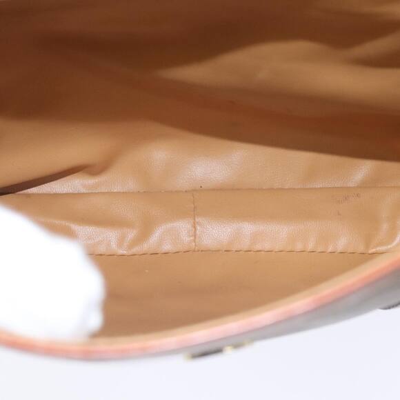 CELINE Macadam Canvas Hand Bag Beige Gold - Picture 10 of 16